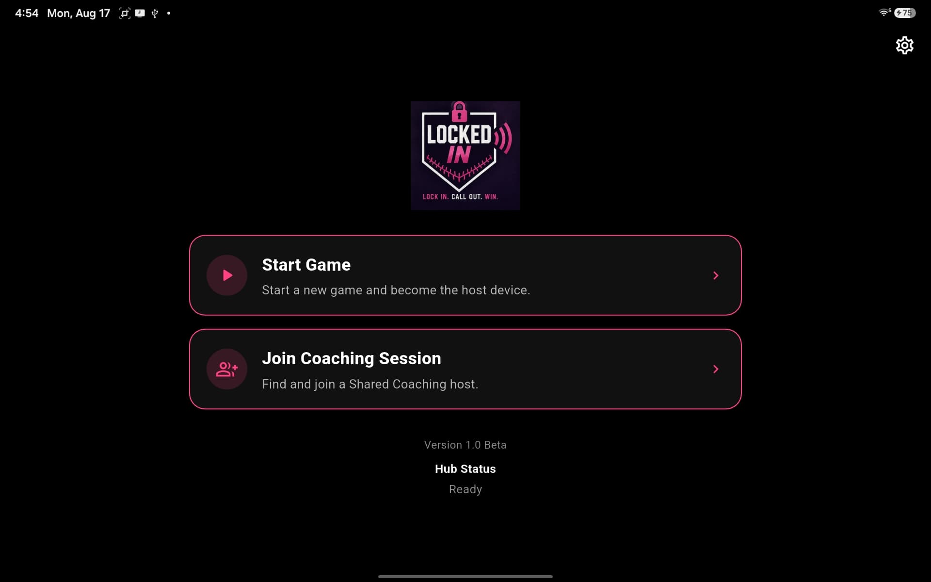 LOCKED IN game hub
